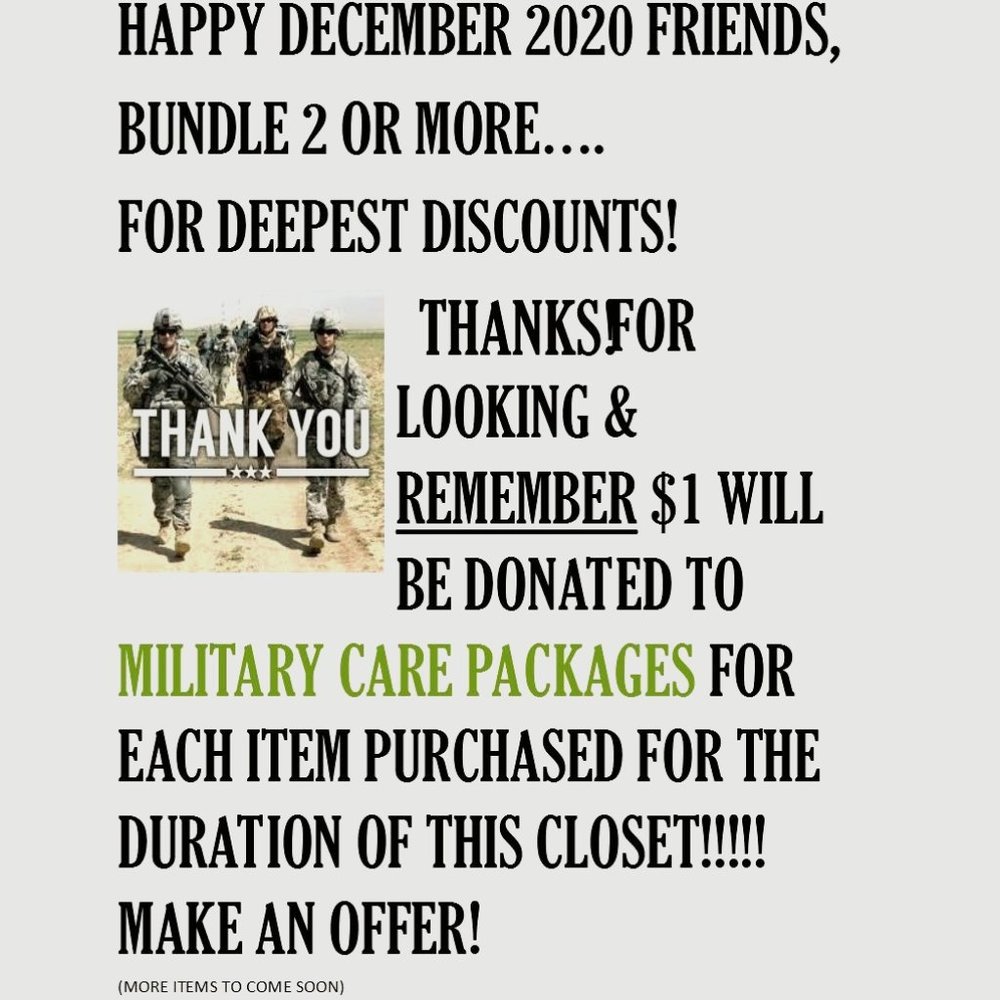 BUNDLE $ SAVE; CARE PACKAGE DONATIONS;